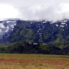 Randonnée dans le Myrdalsjökull.