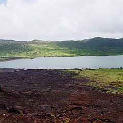 Île de Gaua, Vanuatu, lac Letas du Mont Garet.